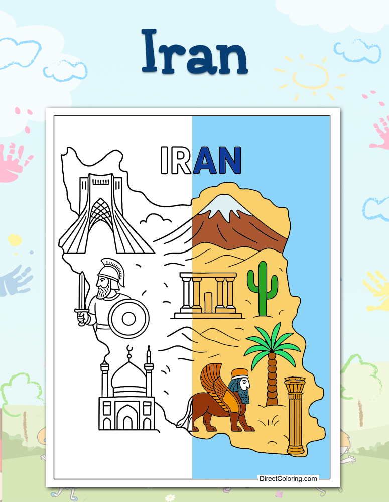 Iran Coloring Pages